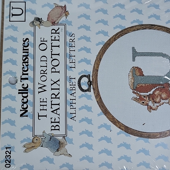 Beatrix Potter Needle Treasures Letter 'U' Counted Cross Stitch Kit 1993 NEW - Picture 9 of 12